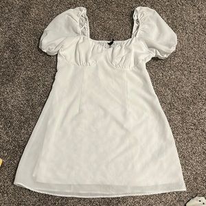 Puff sleeve mini dress